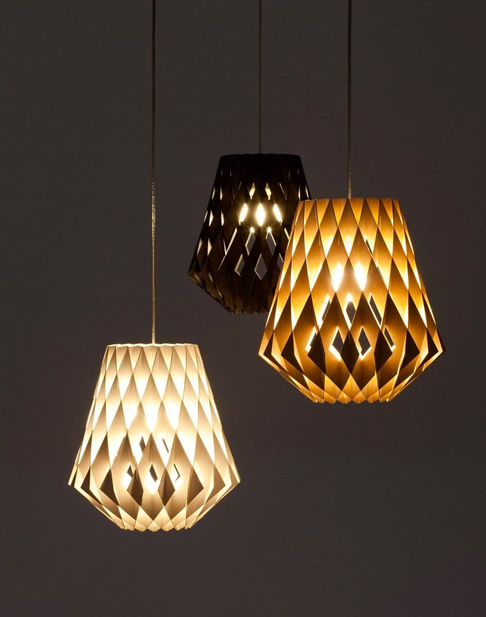 Glozin II Wooden Lamp Drop
